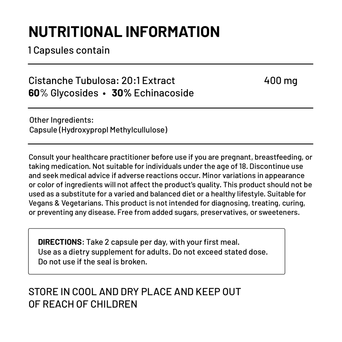 Cistanche Tubulosa - Fertility, Anti-ageing, Increased Blood Flow, Reduced stress