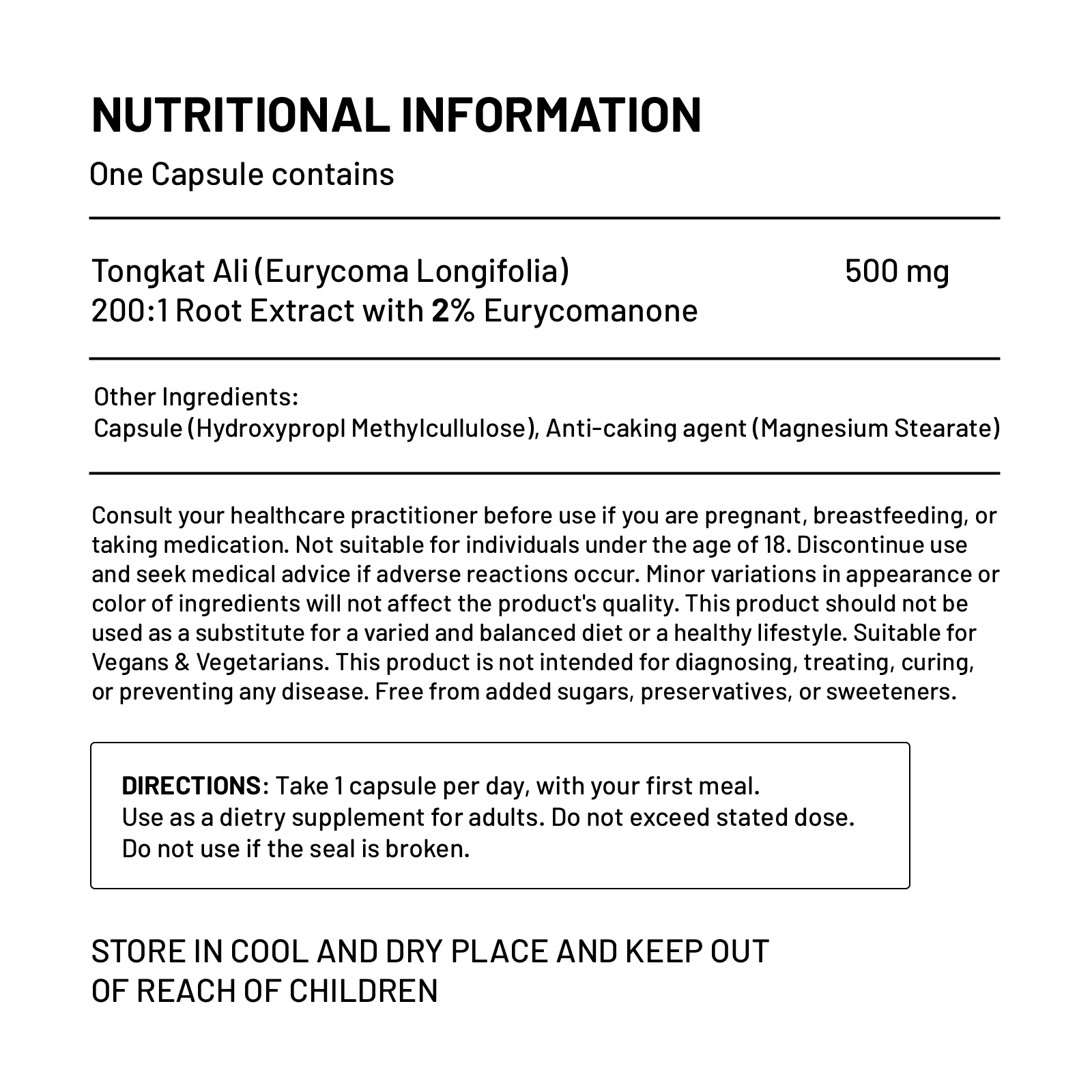 Tongkat Ali - Naturally Boost Testosterone - Venta